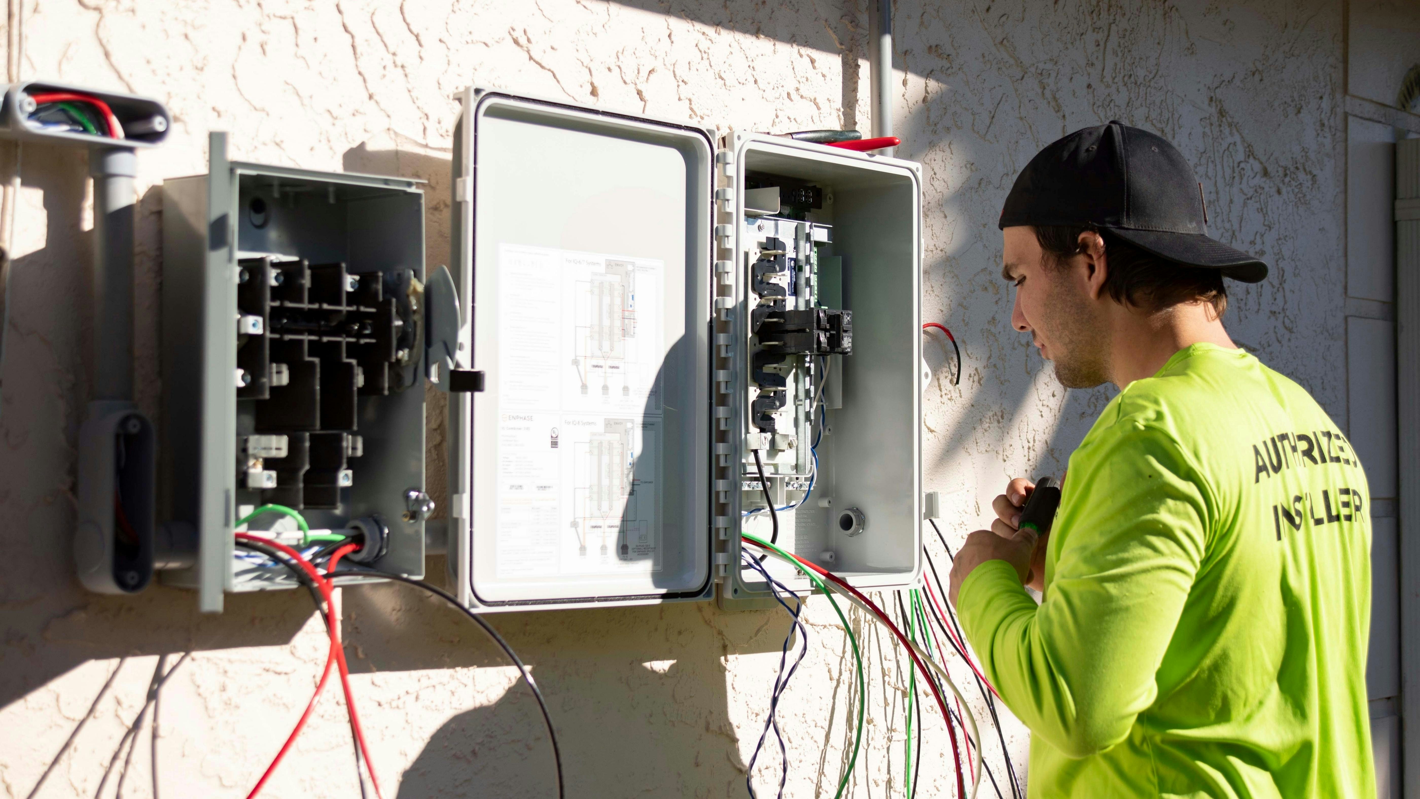 Electrical panel and wiring service